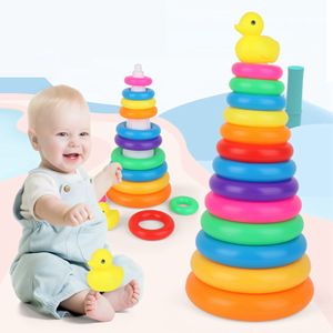 Baby Spielzeug Ente Stapelring Spielzeug Kinder Toss Stapeln Spielzeug für frühes Lernen