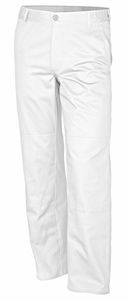 Pracovné nohavice Qualitex "basic" v bielej farbe, veľkosť: 48 - nohavice Bund BW 240 g - štandardné dielenské nohavice