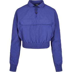 Dámská přechodná bunda Urban Classics Ladies Cropped Crinkle Nylon Pull Over Jacket bluepurple - M