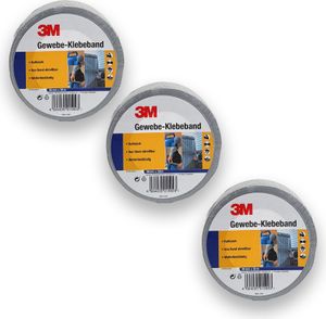 3M Gewebe-Klebeband 3er Set 38mm x 50m