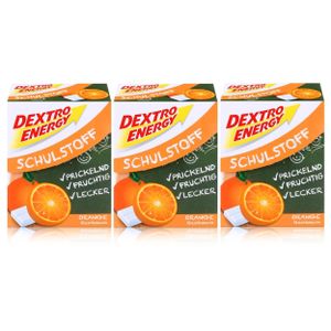 Dextro Energy Schulstoff Traubenzucker Orangen Geschmack 50g (3er Pack)
