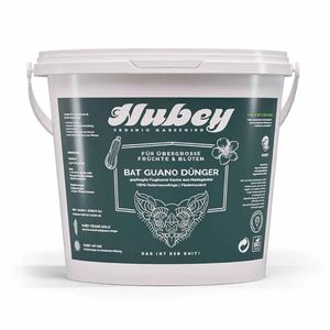 Hubey Dünger Bat-Guano 5 kg Pulver für Obst, Pflanzen & Gemüse 100% Fledermausdünger