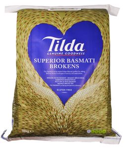 TILDA Basmati Bruchreis 10kg | Genuine Goodness  | Basmatireis | Superior Broken Basmati Rice