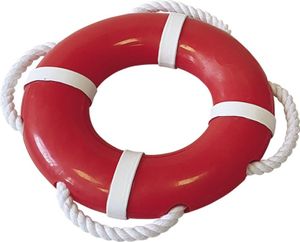 Nobby Wasserspielzeug TPR Rettungsring mit Seil Ø 15 cm