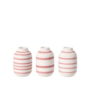 Kähler Design - Omaggio Miniatur Vasen, Rosa 3 Stück