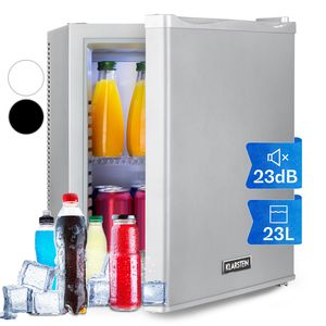 Klarstein Mini Kühlschrank für Zimmer, 23L Mini-Kühlschrank für Getränke & Kosmetik, Kleine Minibar, Kühlschrank Klein & Leise, Verstellbare Ablage, Kleiner Skincare Kühlschrank 5-15°C