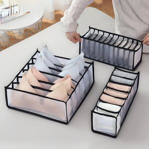 3er Set Unterwäsche-Organizer, Kleiderschrank-Organizer, faltbare Unterwäsche-Schublade, BH, Krawatte, Socken, schwarz