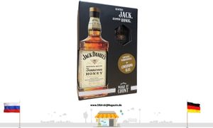 Jack Daniels "ORIGINAL RECIPE" Tennessee HONEY 0,35L alc. 35% vol. + LONGDRINKGLAS