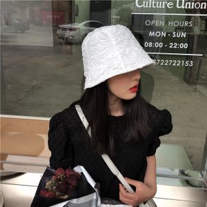 Bucket Hats Gefalteter, stilvoller Damen-Fischerhut, Temperament, Flut, Allgleiches, moderner Panamahut