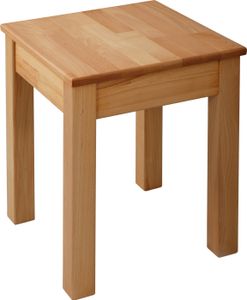Krok Wood 1x Hocker Tomas aus Massivholz in Buche   35x35x45 cm
