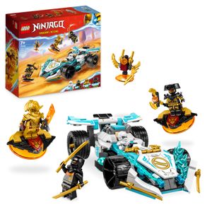 LEGO 71791 NINJAGO Zanes Drachenpower-Spinjitzu-Rennwagen, Spielzeug für Kinder ab 7 Jahren, Jungen & Mädchen, Fahrzeug-Bausatz mit Spinnfunktion und 4 Minifiguren