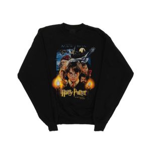 Harry Potter - "The Sorcerer's Stone Poster" Sweatshirt für Damen BI21190 (S) (Schwarz)