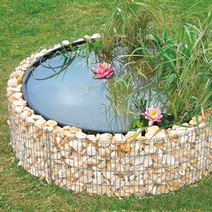 Gartenteich / Hochteich Steinkorb bellissa Ø146cm Höhe 40cm