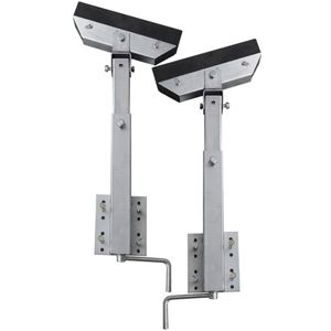 vidaXL Podpery pre lodné prívesy Pevná guma Sada 2 63 - 88 cm
