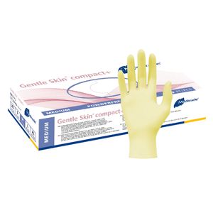 Meditrade Gentle Skin compact+ latexové vyšetřovací rukavice, 1 balení = 100 ks , velikosti: M