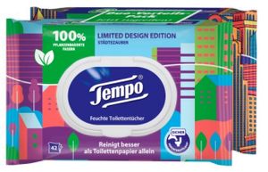 Tempo Limited Design Edition Wilgotny papier toaletowy, 2 x 42 sztuki (PRODUKT Z NIEMIEC)