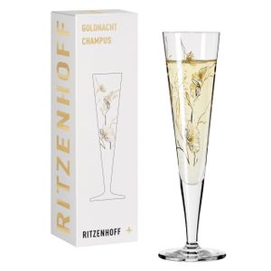 Ritzenhoff Champus Goldnacht Champagnerglas 07 Floral Blumen Marvin Benzoni 2020