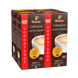Tchibo Cafissimo Caffè Crema mild Kapseln, 120 Stück (4 x 30 Kapseln)