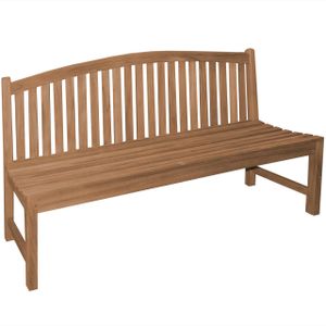 Gartenbank Bari Teak Massivholz ohne Armlehnen - Breite: 180 cm