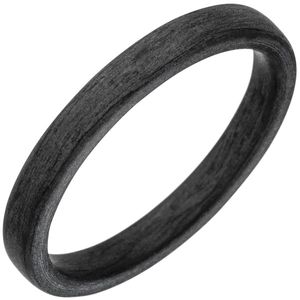 Damen Herren Carbonring schwarz 3 mm breit, Carbon Partnerring, Carbon Partner Ring