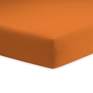 Schlafgut Basic Jersey Spannbettlaken 140x200 - 160x200 cm orange