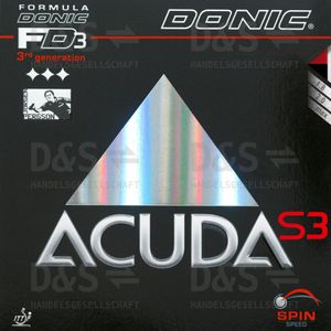 DONIC Belag Acuda S3 Schwarz 1,8mm