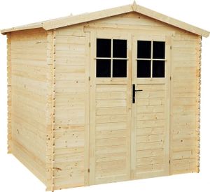 Drewniana szopa ogrodowa - Drewniana szopa narzędziowa - Wysokiej jakości zamykane drzwi B236xL226xH218 cm/ 4,33 m2 - Wodoodporny dach TIMBELA M369F