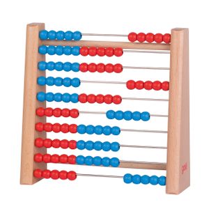 goki 58529 Aritmetický rámeček, přírodní/červený/modrý (1 kus)