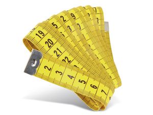 MAßBAND 150 cm gelb Schneidermaßband Bandmaß Schneider Massband 161