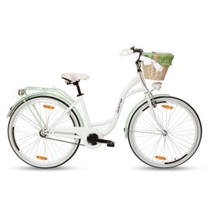 Goetze CityBike Style 28 Zoll 3 Gang Shimano Tiefeinsteiger Damen City Bike mit Korb