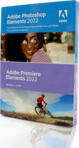 Adobe Photoshop & Premiere Elements 2022|Bundle|1 Gerät|unbegrenzt|PC/Mac|Disc