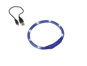 Nobby LED Leuchthalsband Visible blau