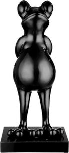 Casablanca by Gilde Dekofigur Skulptur Frosch Frog schwarz metallic H. 68 cm,52421