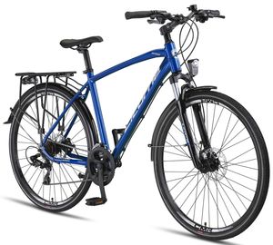 Licorne Bike Premium Touring Trekking Bike in 28 Zoll - Fahrrad für Jungen, Mädchen, Damen und Herren - 21 Gang-Schaltung - Mountainbike - Crossbike