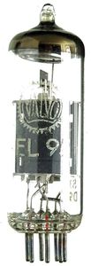 EL95 Triode-Strahlbündelröhre. Eine Radioröhre von Valvo. ID20852
