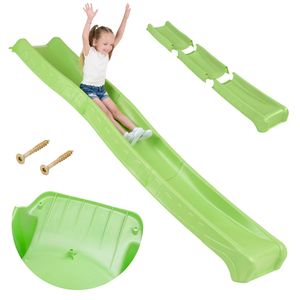 Gartenrutsche für Kinder, 3 m lang, klappbar, robust, für 150 cm Podest, modular Lime