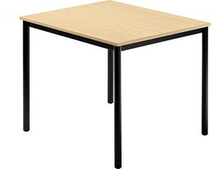 Hammerbacher Konferenztisch 80x80 Ahorn/Schwarz DR08