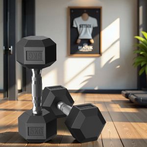 SONGMICS Hantelset, Hanteln 2er Set, Hexagon, Kurzhantel-Set, insgesamt 10/20 kg, für Workout, Fitnesstraining, Gewichtheben für Zuhause