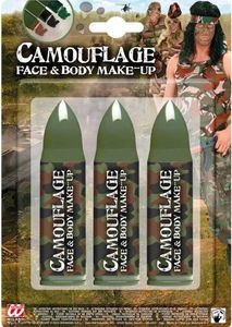 Sada tužek na make-up 3 ks Camouflage