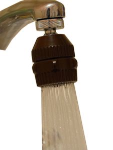 Spülbrause-Strahlregler/Wasserfix braun
