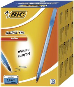 BIC 921403 60x Guľôčkové pero Round Stic Simply blue Farba písania modrá