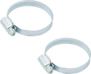 2x Stahl Schlauchschelle 32 35 40 45 50 mm 1 1/4 Zoll Schlauchschellen verzinkt