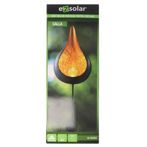 EZSolar Solar LED Gartenstecker Vintage CALLA (orange) GL1003EZ
