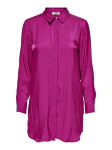 Oversized Satin Hemd Bluse Lange Business Tunika Glänzend JDYPARIS | XS