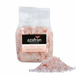 AZAFRAN Rosa Kristallsalz Grob 2-5mm Salz Steinsalz 1kg