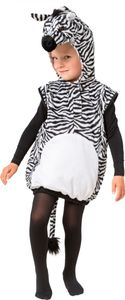 Kinder Kostüm Zebra Weste schwarz weiß Karneval Fasching Gr. 104