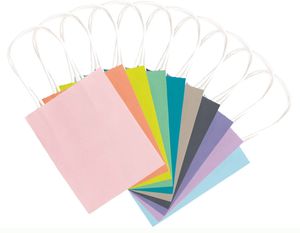 folia Papiertüte TREND 120 x 55 x 150 mm farbig sortiert 20 Stück