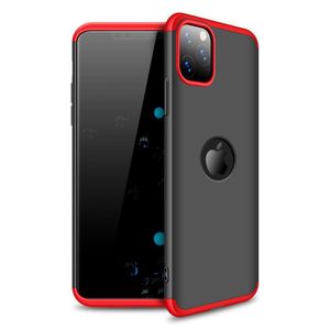 Hülle für iPhone 11 Pro 360 Grad Schutz mit Displayglas Schutzglas Bumper Cover iPhone 11 Pro Farbe: Schwarz, Rot