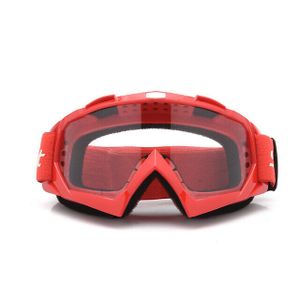 Crossbrille Skibrille Motocross Brille Sport Sonnenbrille Schneebrillen Red-transparent film