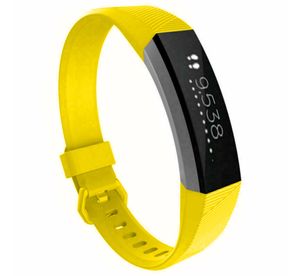 Strap-it® Fitbit Alta / Alta HR Silikonarmband (Gelb) - Große: M/L